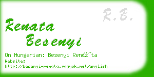 renata besenyi business card